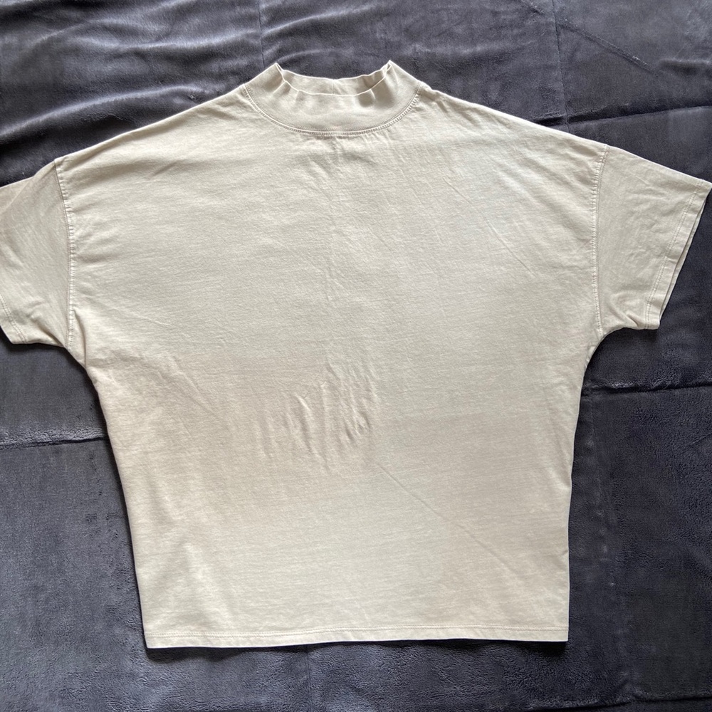 Free People Mock Neck Short Sleeve Top